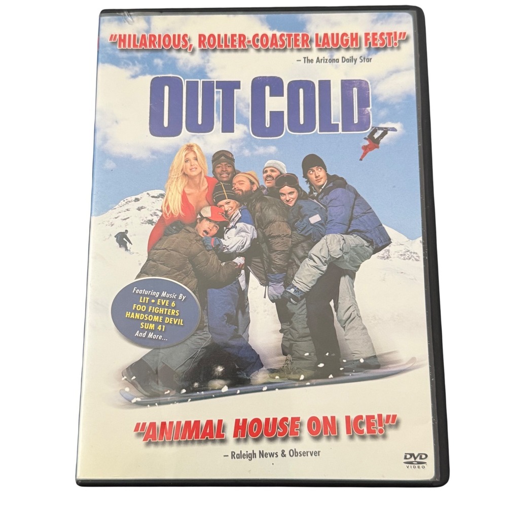 Out Cold DVD 2001 Snowboarding Comedy Zach Galifianakis Jason London Touchstone